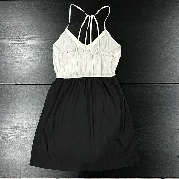 Ecote Urban Outfitters Black and White Spaghetti Strap Dress with Beaded Detail - Picture 2 of 8